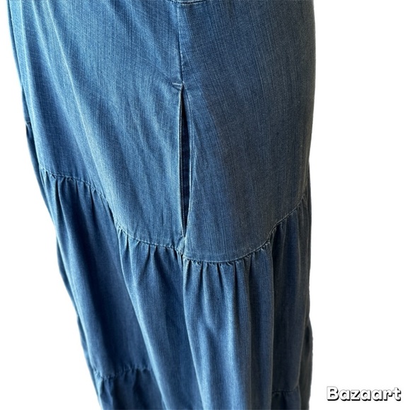 Blue Denim Maxi Dress - Picture 3 of 6